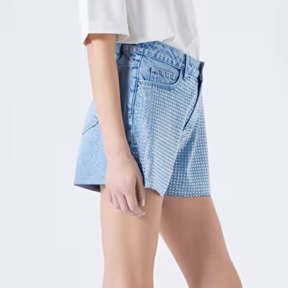 Blue denim shorts - Picture 4 of 4